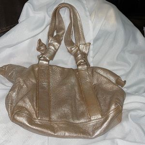 Cole Haan Hobo bag Metallic silver/gold